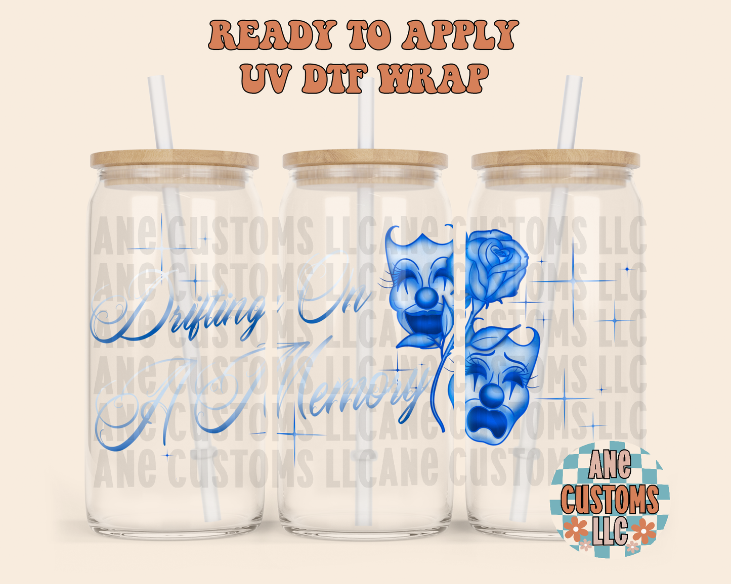 Drifting on a memory blue UVDTF WRAP