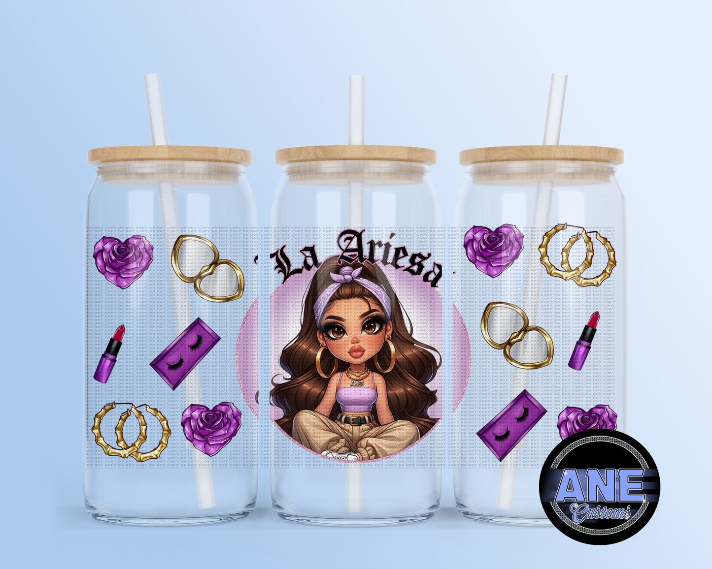 La ariesa purple UVDTF WRAP