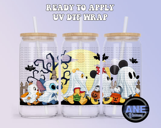 Trick or treat and friends UVDTF WRAP