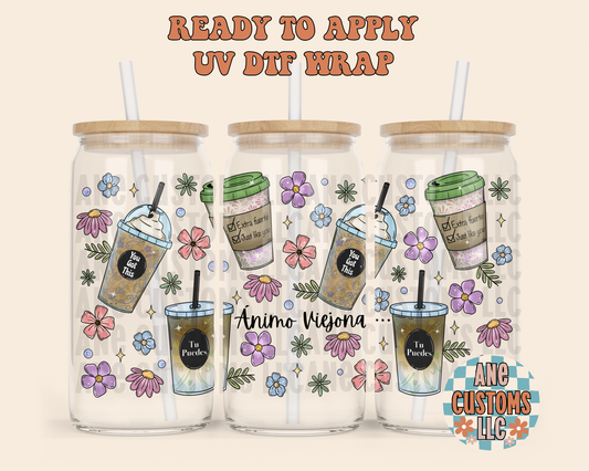 Ánimo viejona UVDTF WRAP