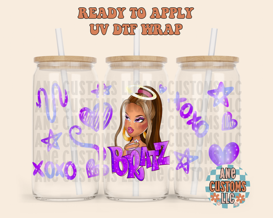 Xoxo purple B UVDTF WRAP