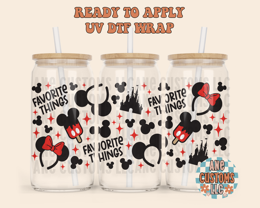 Favorite things red UVDTF