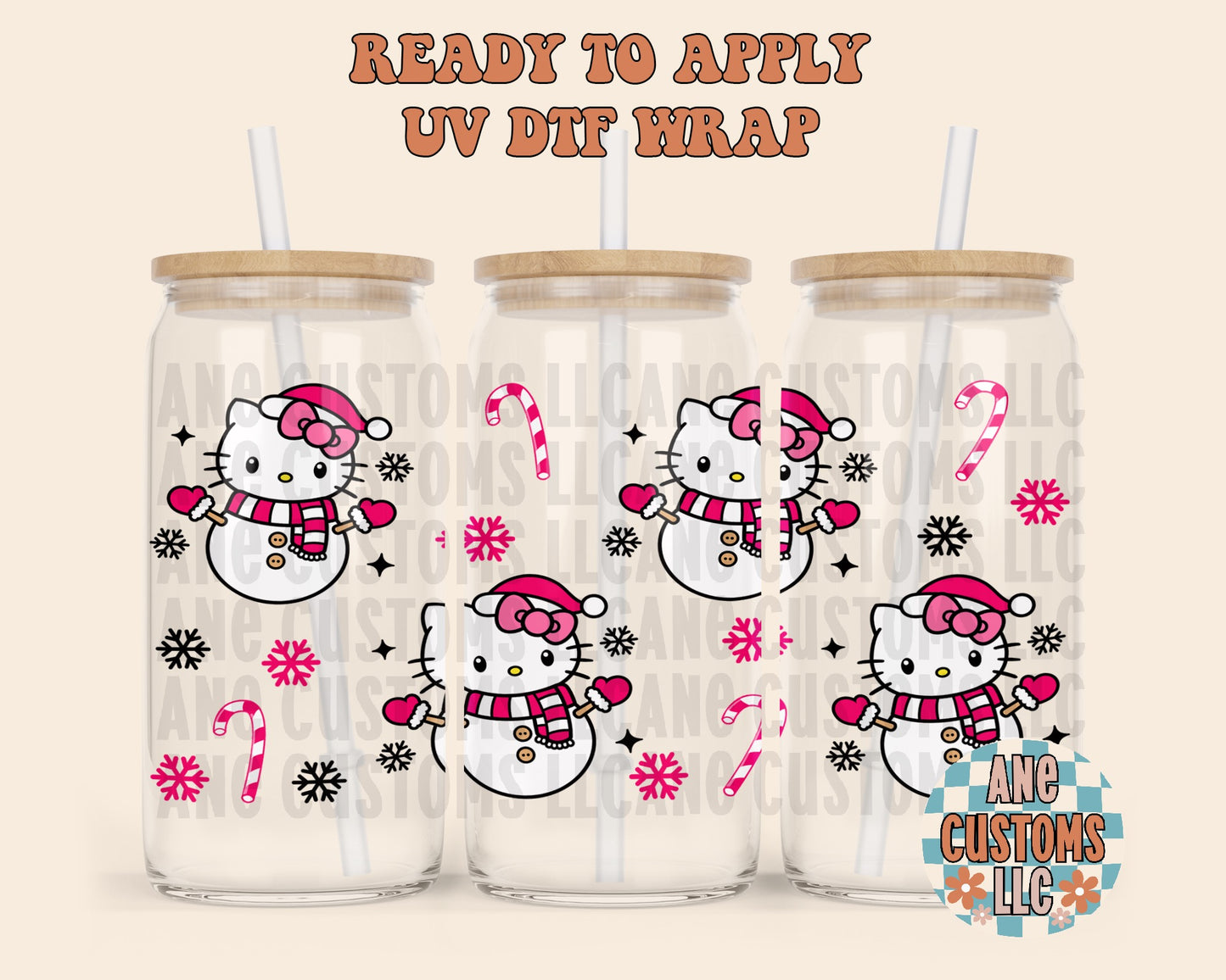 HK snowman UVDTF WRAP