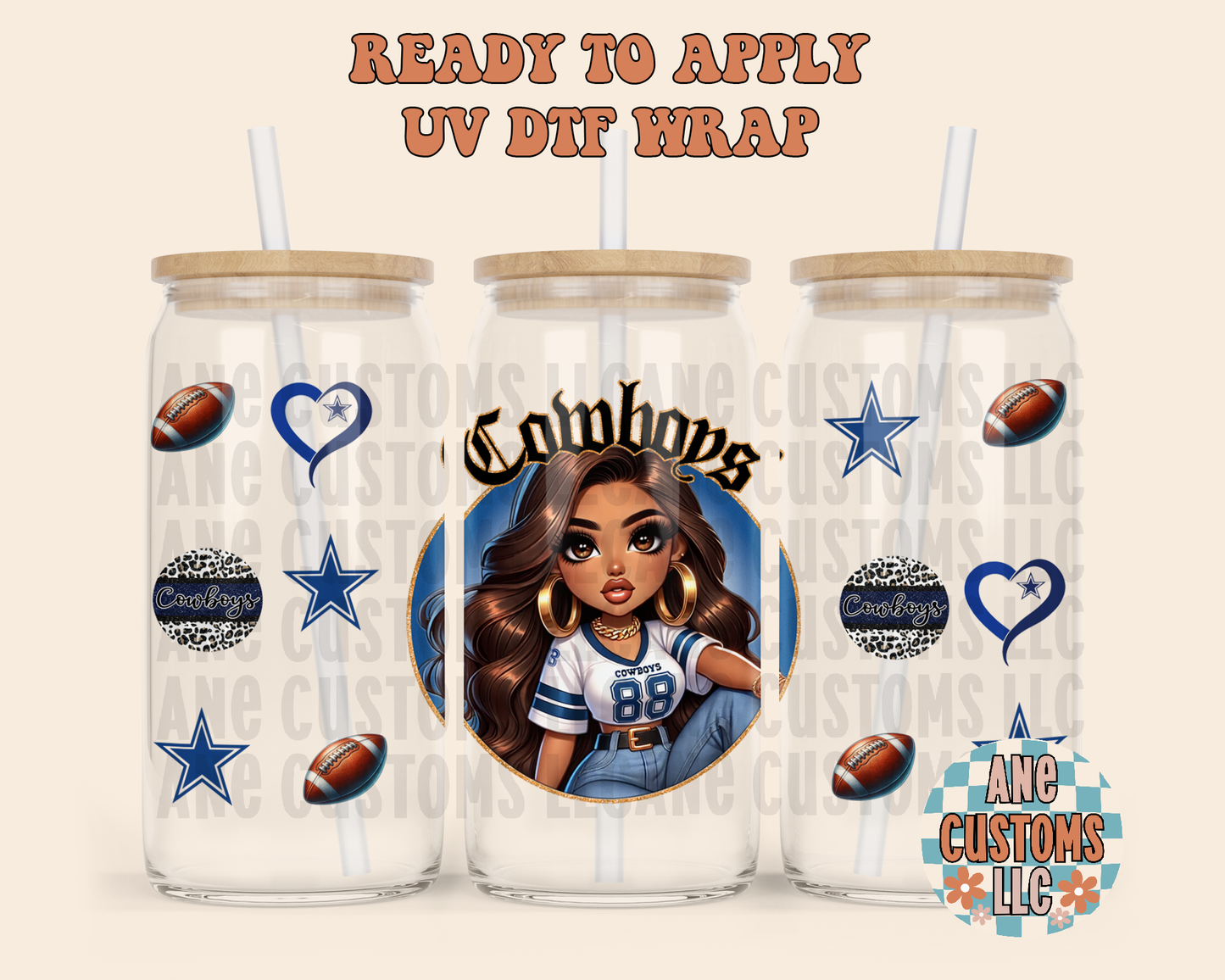 Chicana Girl CB UVDTF WRAP