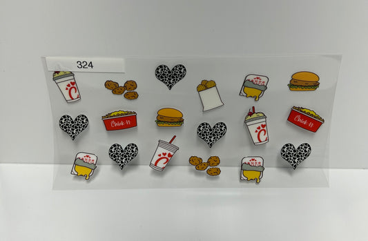 Chicken nuggets UVDTF WRAP