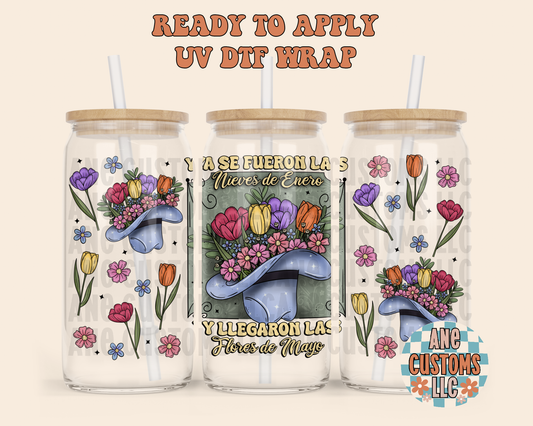 Flores de mayo UVDTF WRAP