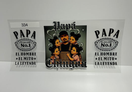 Papa chingon #334 UVDTF WRAP