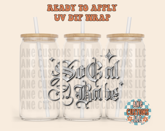 so cal babe grey UVDTF WRAP