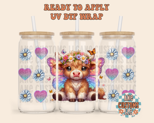 Butterfly cow UVDTF WRAP