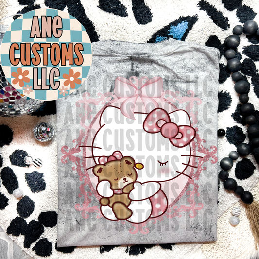 HK pink & teddy bear