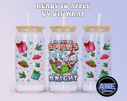 Ghost and friends christmas UVDTF WRAP