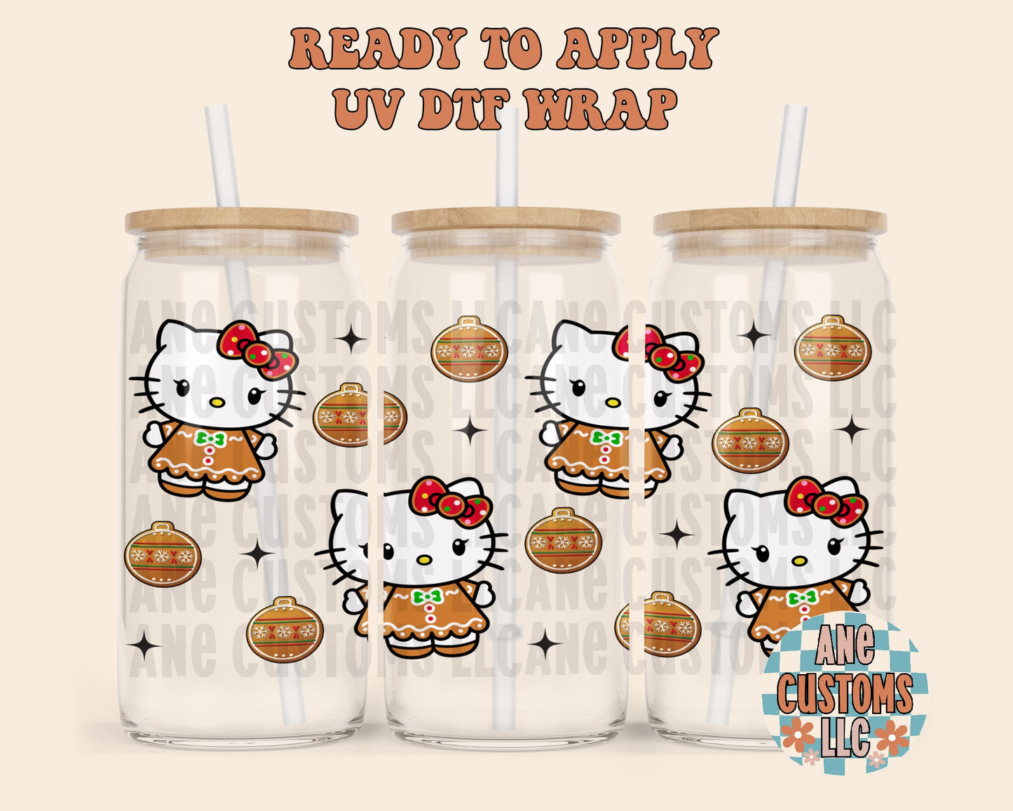 HK gingerbread UVDTF WRAP