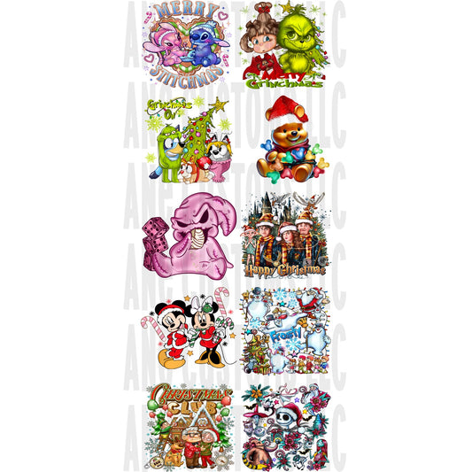 Happy place christmas gang sheet