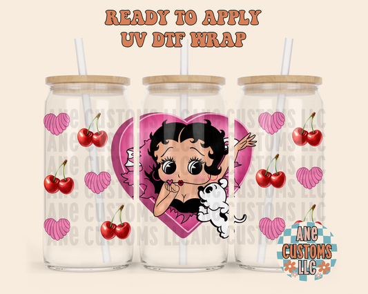 Pink BB hearts UVDTF WRAP