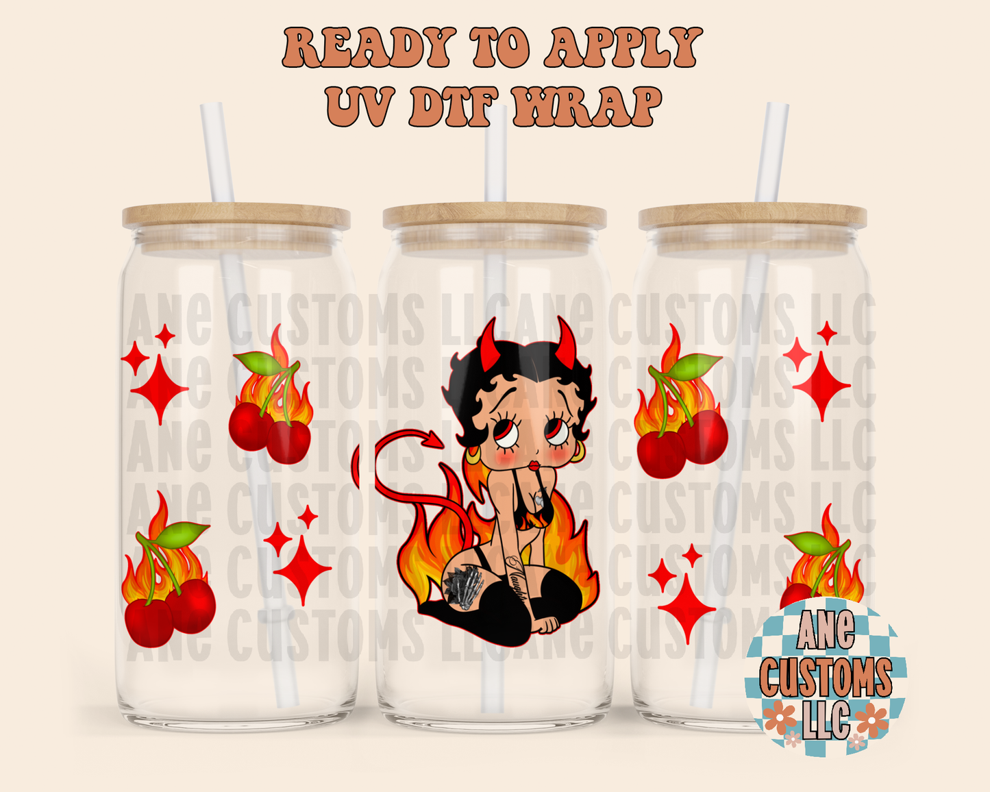 BB cherry UVDTF WRAP