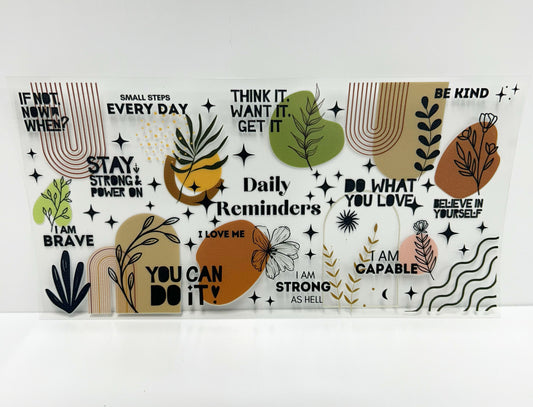 Daily reminder UVDTF WRAP