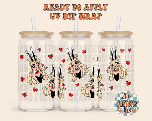 Bunny SM & hearts UVDTF WRAP