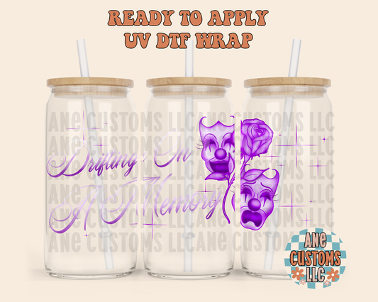 Drifting on a memory purple UVDTF WRAP