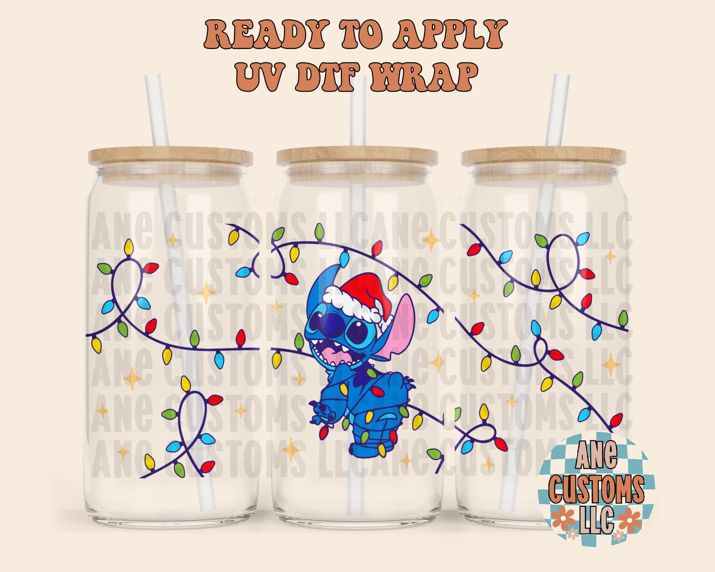 S christmas lights UVDTF