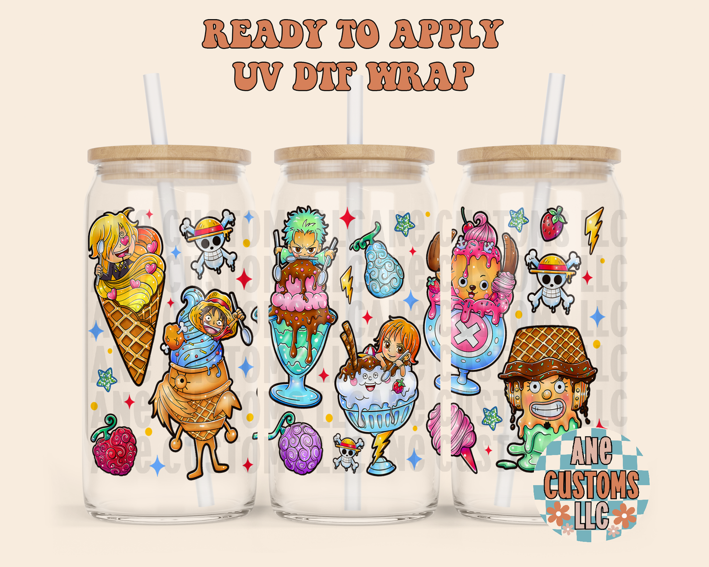 1P ice cream UVDTF WRAP