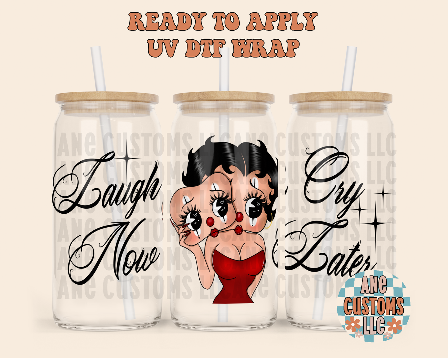 Laugh now cry later BB UVDTF WRAP