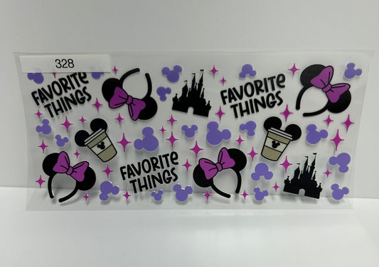 Favorite things pink UVDTF WRAP