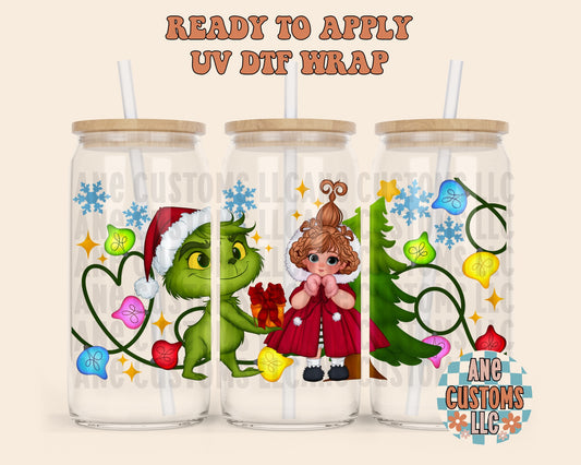 Green man & friend UVDTF