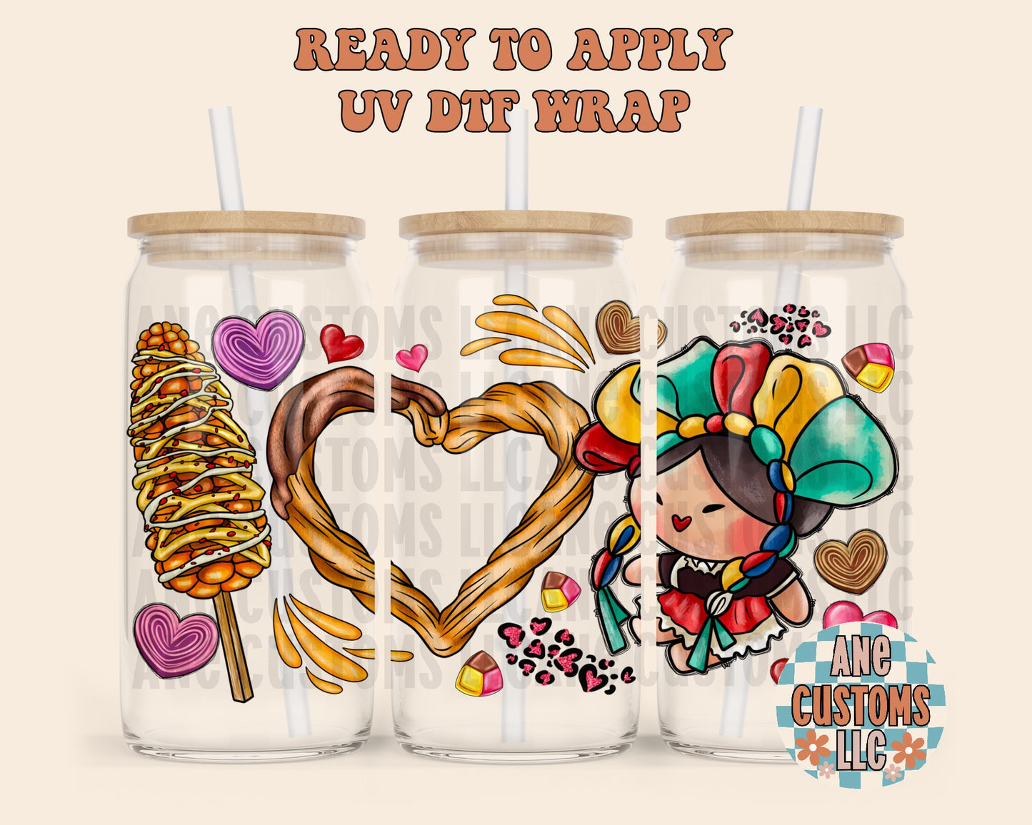 hispanic valetine UVDTF