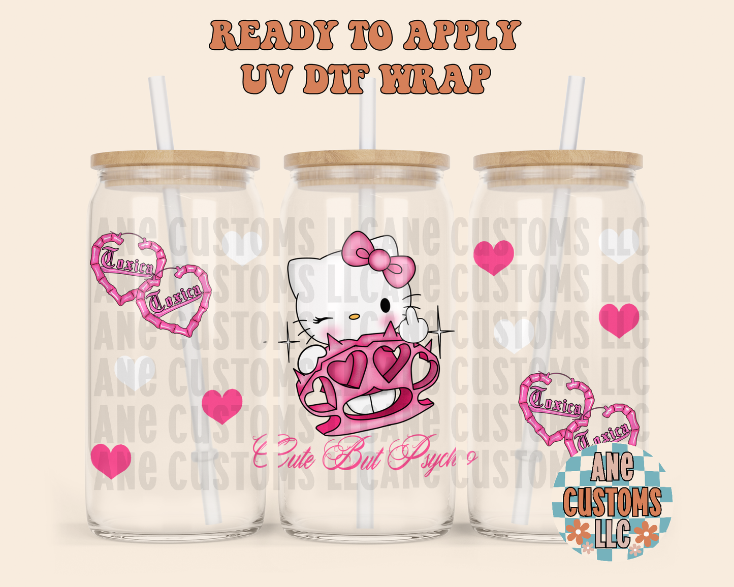 Cute but psycho UVDTF WRAP