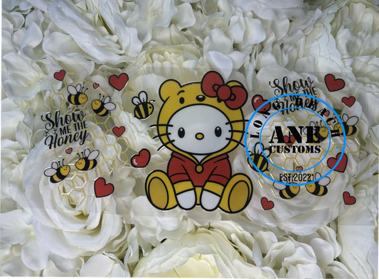 BEES AND HEARTS UVDTF WRAP