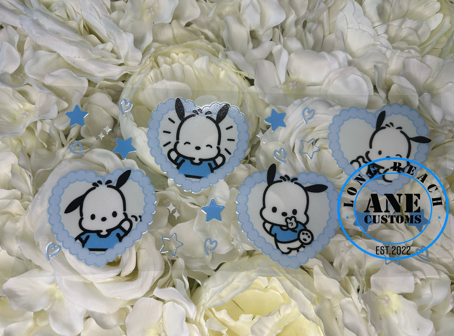 BLUE HEARTS UVDTF WRAP