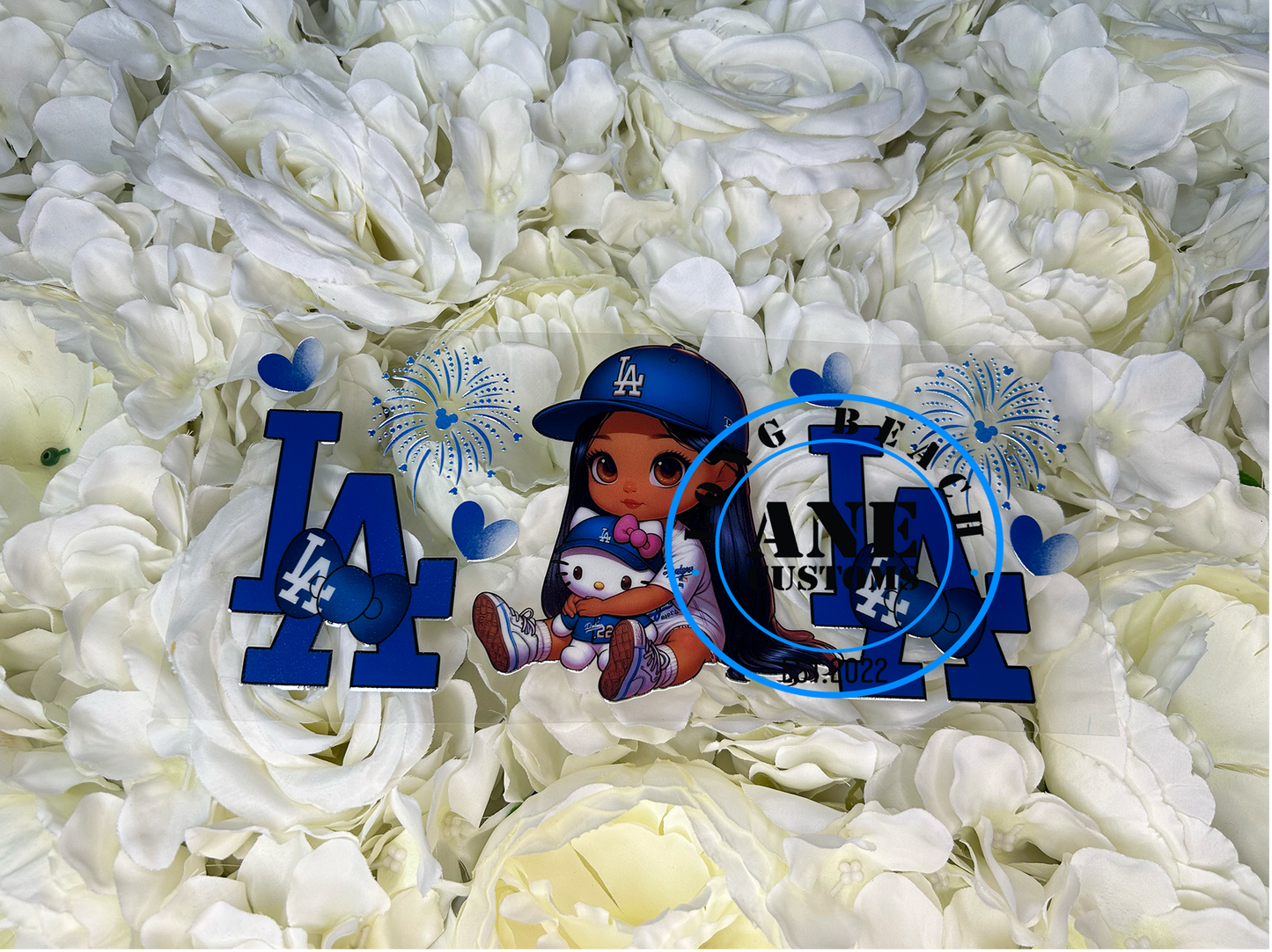 LA blue #1 UVDTF WRAP