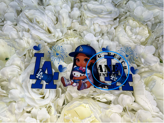 LA blue #1 UVDTF WRAP