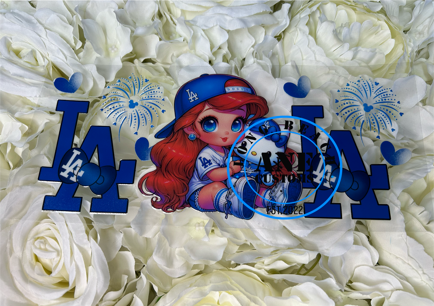 LA blue #2 UVDTF WRAP