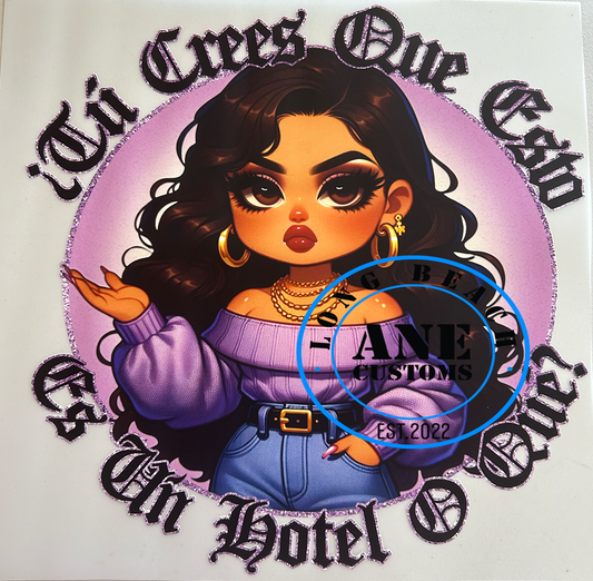 tu crees que esto es un hotel o que ?